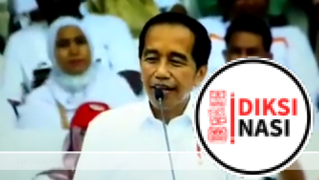 Presiden Jokowi berikan sambutan di stadion GBK jakarta, Sabtu (26/11/2022). Foto : tangkap layar Facebook