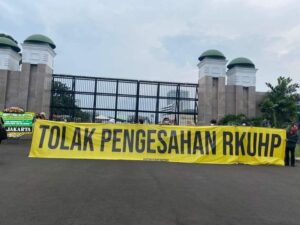 AJI dan Ratusan Organisasi Gelar Aksi Nasional Tolak Pengesahan RKUHP, Sederet Pasal Janggal Jadi Sorotan. Foto : Facebook