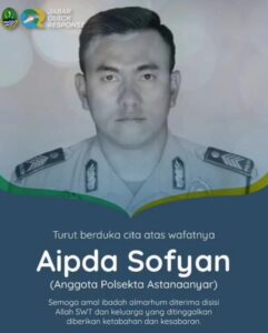 Sosok Aipda Sofyan Anggota Polsek Astana Anyar Dikenal Ramah.