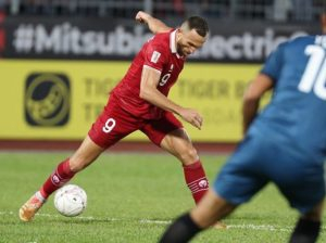 Laga Filipina vs Indonesia akan digelar di Stadion Rizal Memorial, Manila, Filipina, Senin (2/1/2023) pukul 19.30 WIB. foto : Spasojevic saat bermain melawan Brunei Darussalam (25/12).