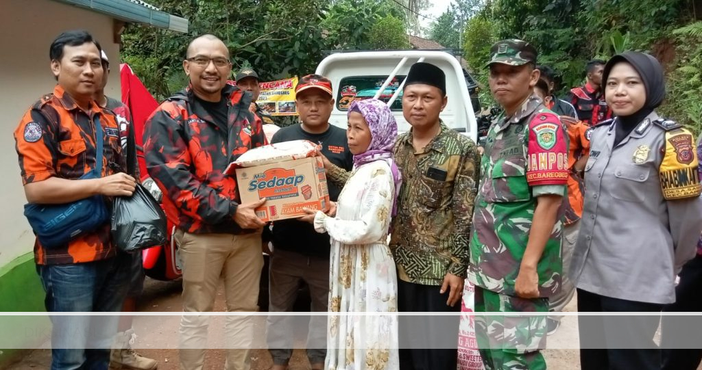 MPC PP Ciamis Santuni Korban Pergeseran Tanah Saguling