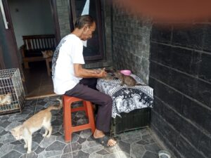 Toni Ichlas, sosok penyayang kucing di Ciamis