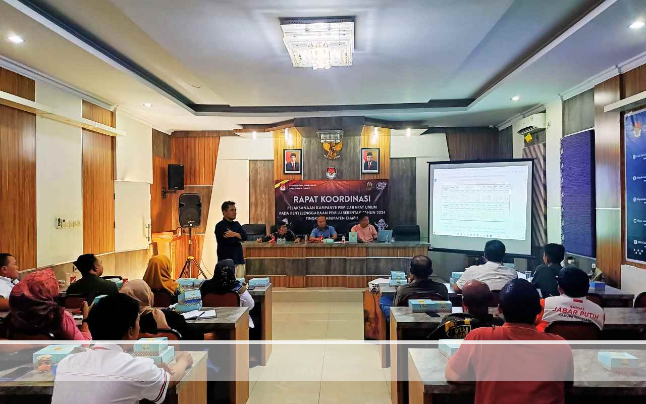 KPU Ciamis Gelar Rakor Tetapkan Jadwal Kampanye Pemilu 2024