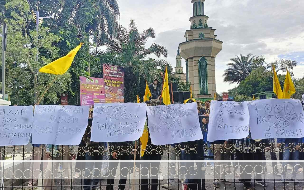 Harga Beras Meroket, PMII Tuntut Pemkab Ciamis Responsif!
