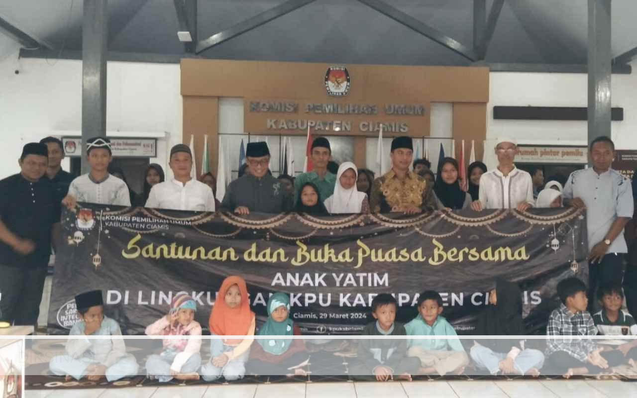 KPU Ciamis Berbagi di Ramadhan 1445 H Wujud Rasa Syukur