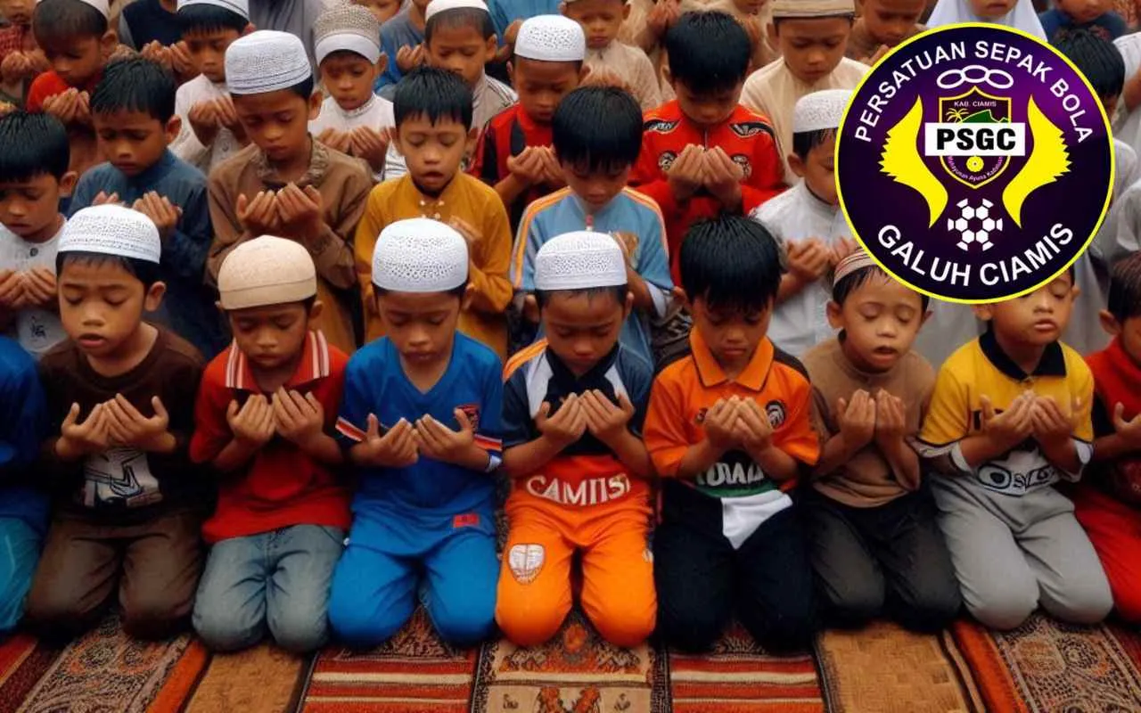 PSGC Ciamis Sambangi Puluhan Anak Yatim Jelang Kick Off Liga3, Gambar rekayasa AI