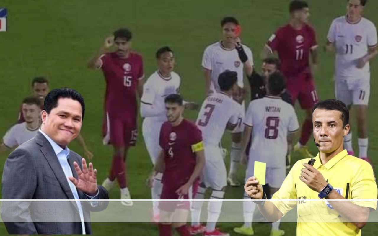 Wasit Indonesia vs Qatar Berulah, Erick Thohir Surati AFC