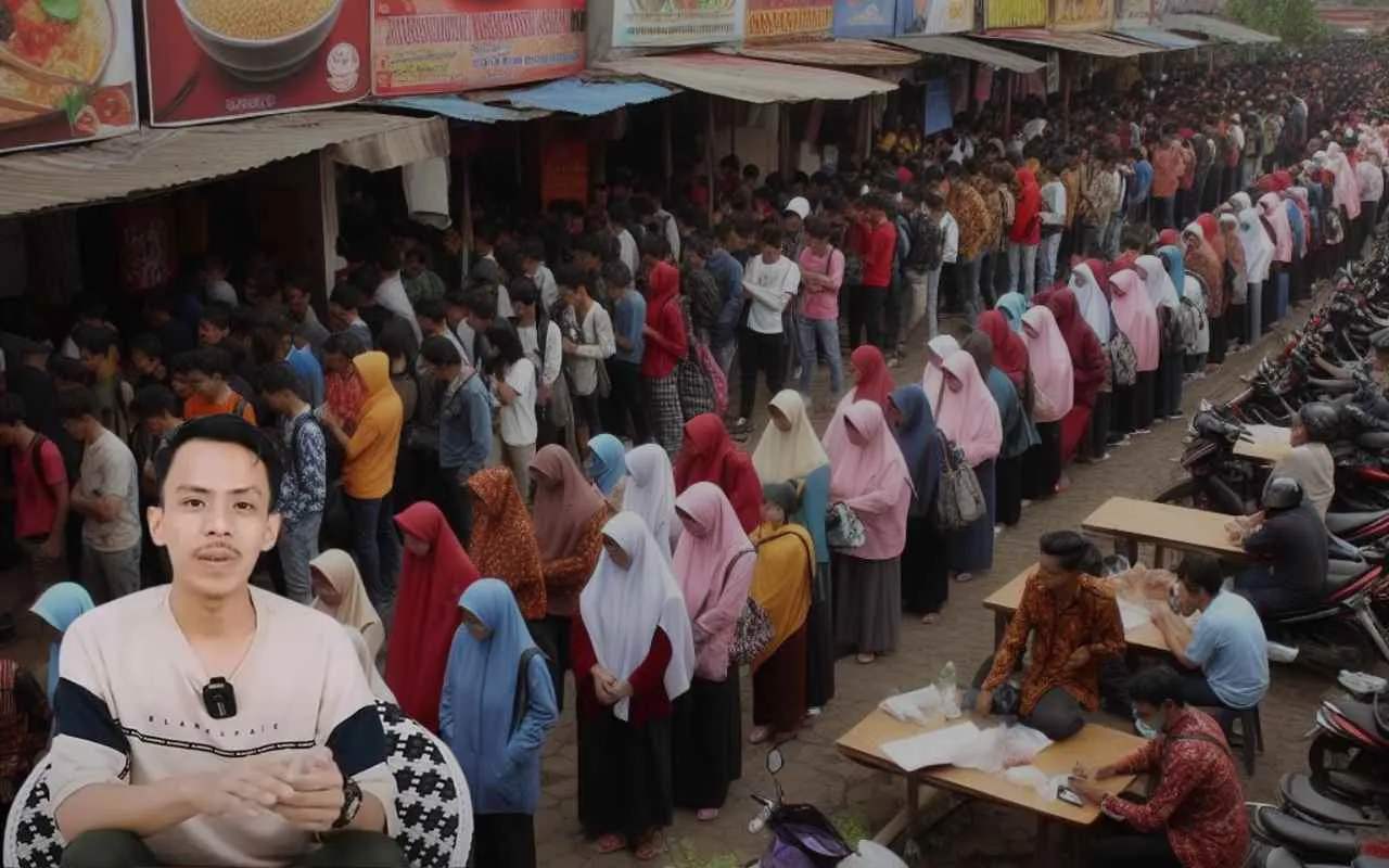 Pelamar Kerja Warung Seblak Bukti Sulit Cari Kerja di Ciamis