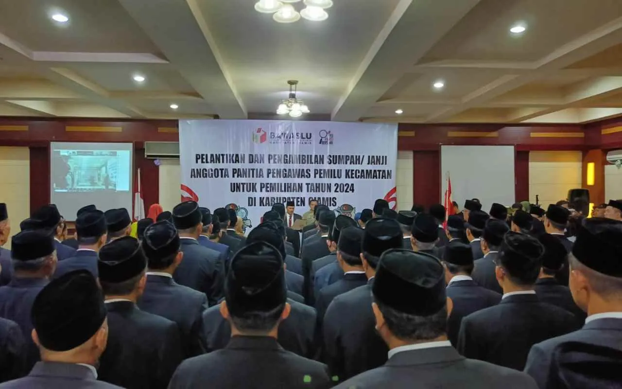 Pilkada Serentak 2024 Bawaslu Ciamis Lantik 81 Panwascam