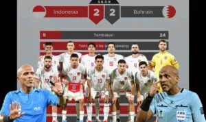 Wasit Kontroversial, Pimpin Laga 90+6= 99, Tunggu Goal Bahrain