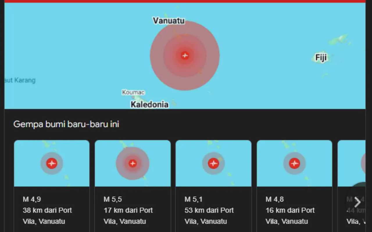 Gempa Dahsyat Guncang Vanuatu Ibu Kota Lumpuh Luluh Lantak