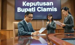 Kepbup Ciamis Mengundang Kontroversi, Informasi Terselubung. Gambar ilustrasi AI