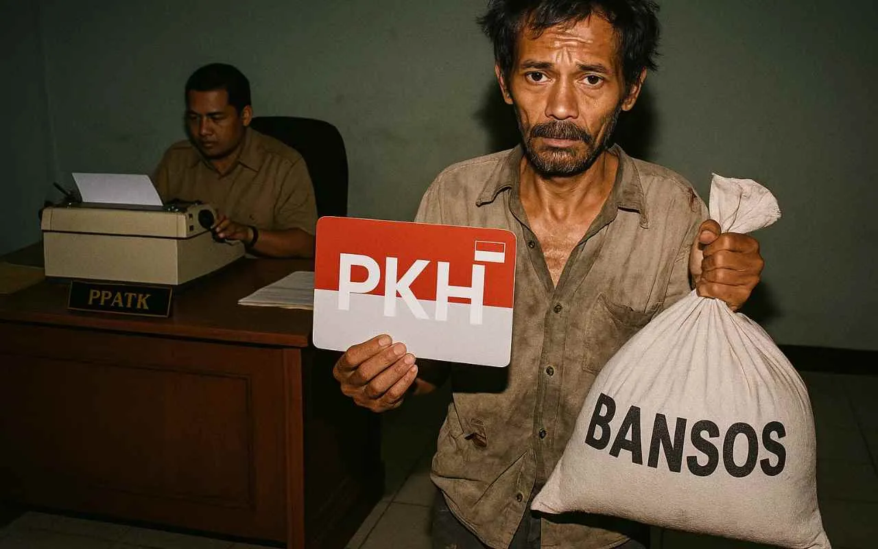 Rekening Bansos Dibekukan PPATK, 10 Juta Pencairan Tertunda. Gambar ilustrasi