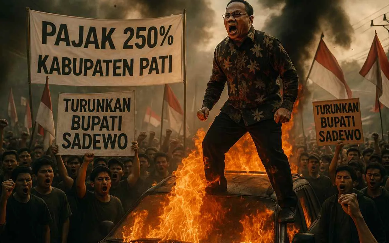 50 Ribu Orang siap Mendemo Sadewo Buntut Pajak 250 Persen. Gambar ilustrasi