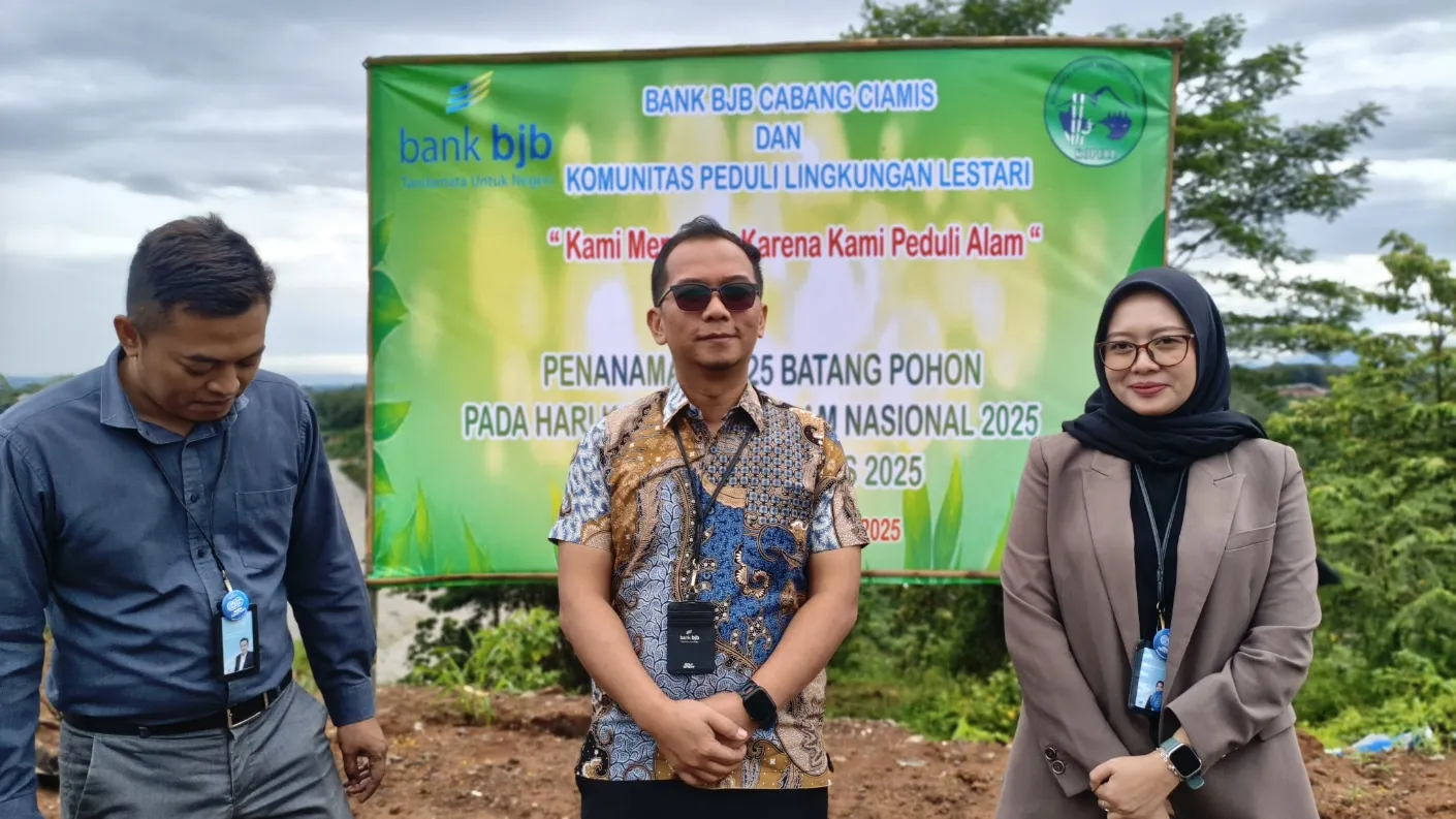 Kolaborasi PDAM dan BJB Tanam 2025 Pohon di Leuwikeris