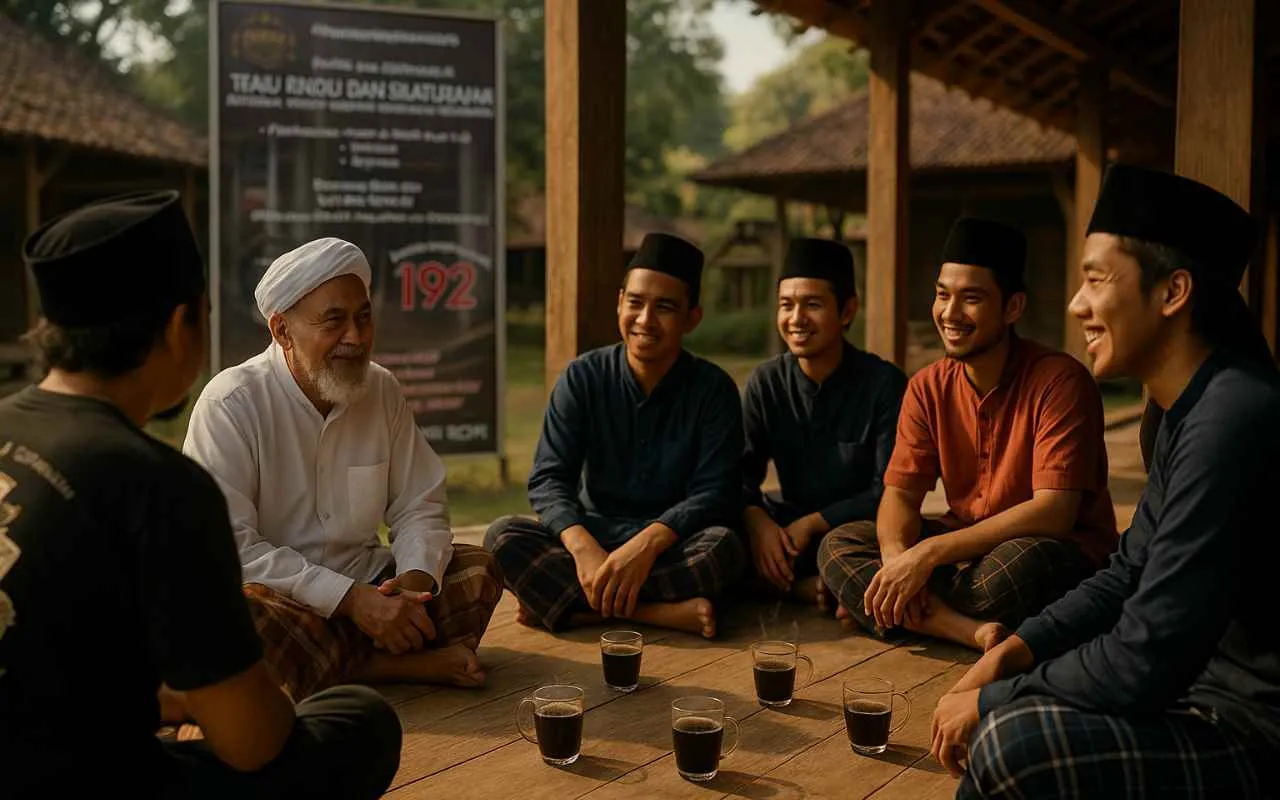 Sambil Ngaji Nyuruput Kopi, Ngobrol Perkara Iman, Islam, Ihsan. Gambar ilustrasi
