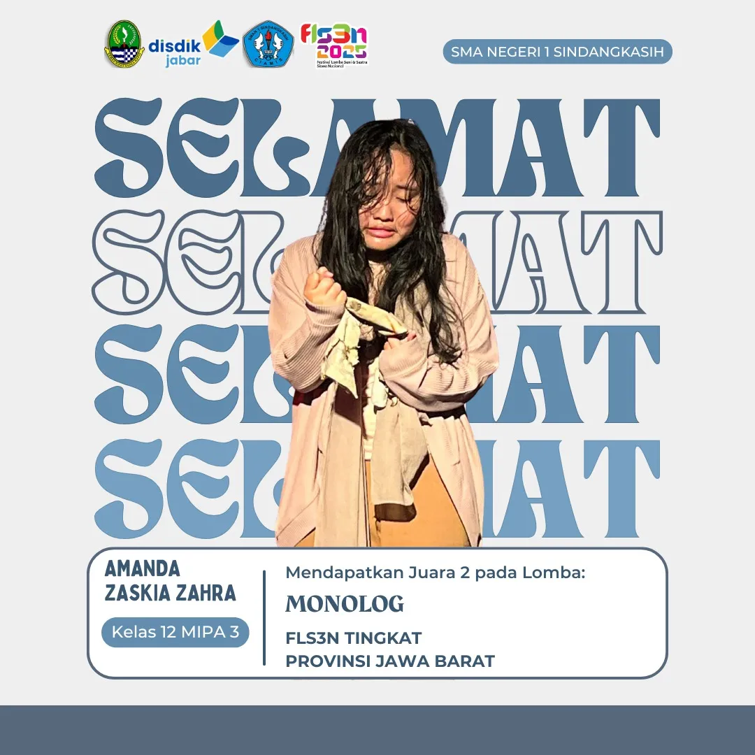 SMAN 1 Sindangkasih Antar Amanda Sabet Juara 2 Monolog